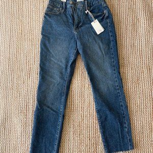 New With Tags GOOD AMERICAN GOOD CLASSIC RAW HEM | BLUE940